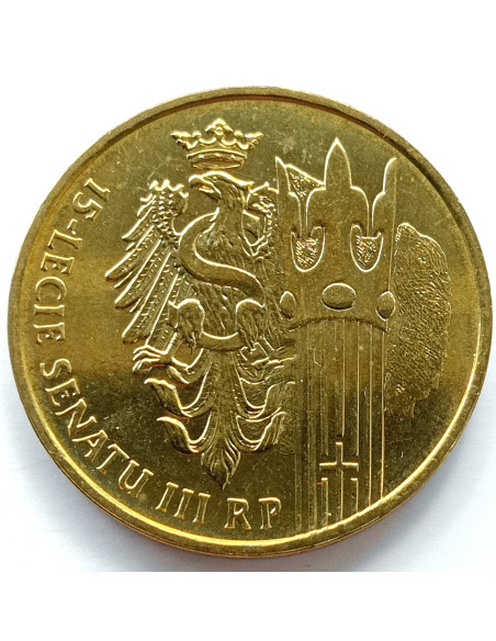 Awers monety 2 zł 2004 15lecie Senatu III RP