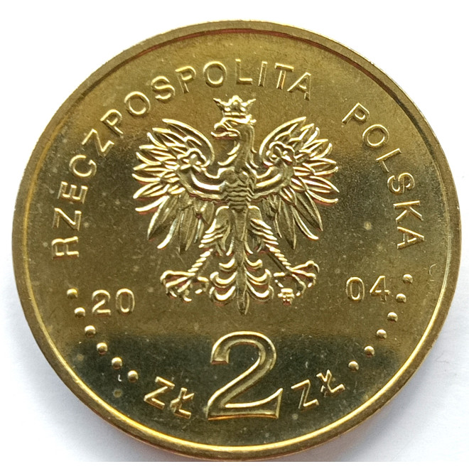 Rewers monety 2 zł 2004 15lecie Senatu III RP