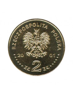 Awers monety 2 zł 2001 100. rocznica urodzin Księdza Kardynała Stefana Wyszyńskiego 2