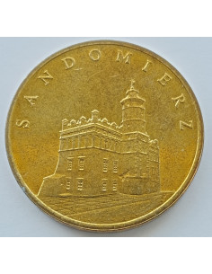 Awers monety 2 zł 2006 Sandomierz – woj. świętokrzyskie