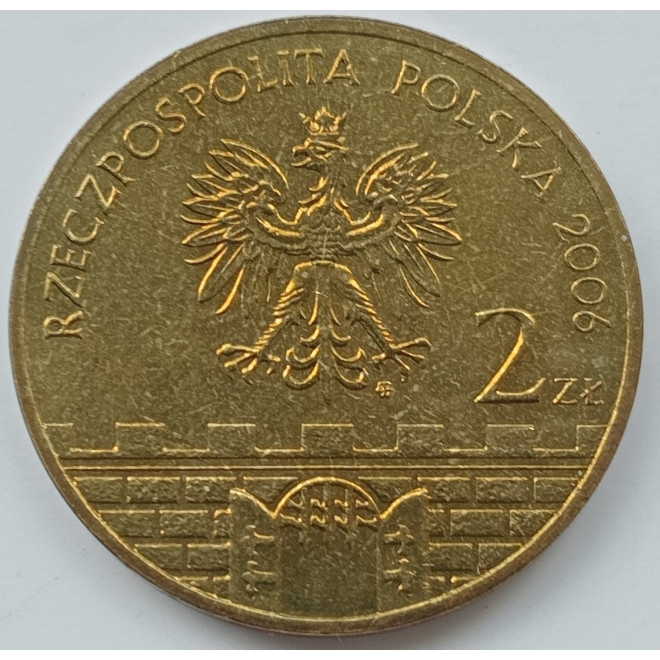 Rewers monety 2 zł 2006 Kalisz – woj. wielkopolskie