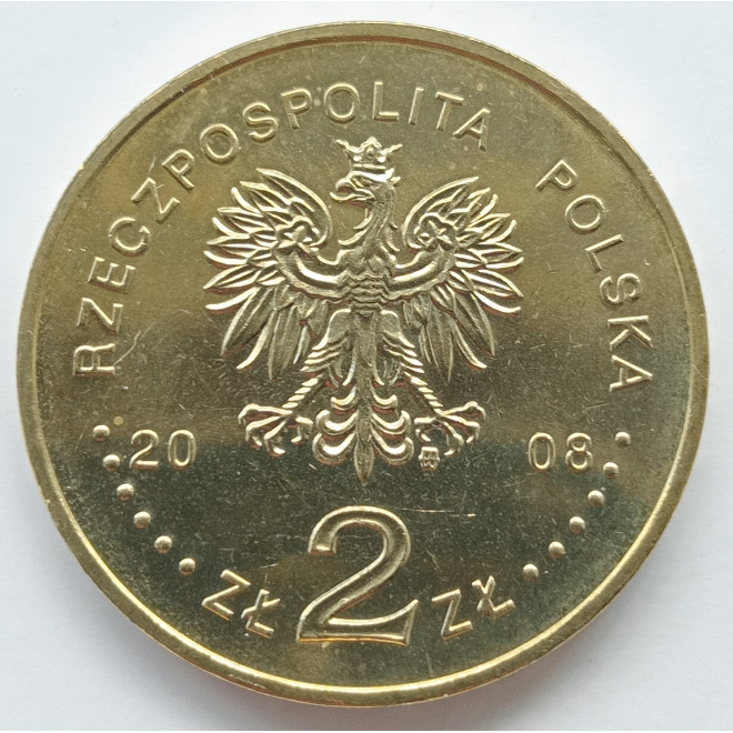 Rewers monety 2 zł 2008 Zabytki kultury materialnej w Polsce: Kazimierz Dolny