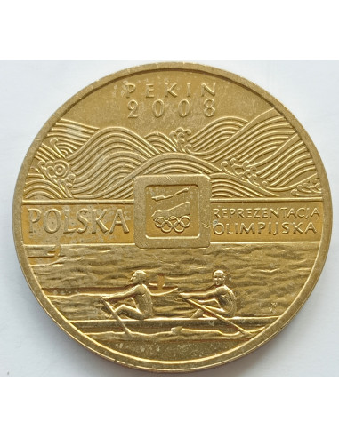 Awers monety 2 zł 2008 Igrzyska XXIX Olimpiady – Pekin 2008