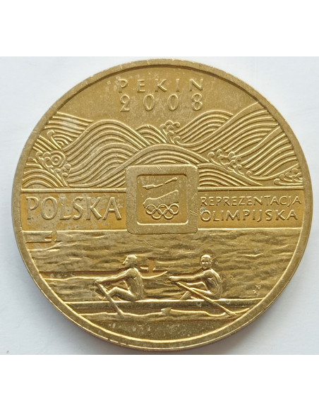 Awers monety 2 zł 2008 Igrzyska XXIX Olimpiady – Pekin 2008