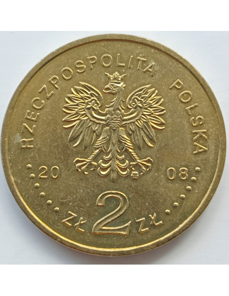 Rewers monety 2 zł 2008 Igrzyska XXIX Olimpiady – Pekin 2008