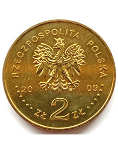 Awers monety 2 zł 2009 25. rocznica męczeńskiej śmierci księdza Jerzego Popiełuszki 2