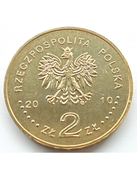 Rewers monety 2 zł 2010 Miasta w Polsce – Gorlice