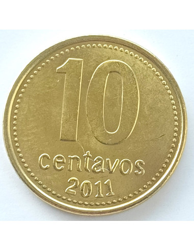 Awers monety Argentyna 10 Centavo 2011 magnetyczna