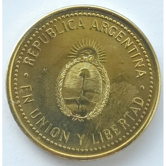 Rewers monety Argentyna 10 Centavo 2011 magnetyczna