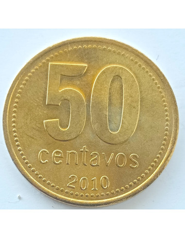 Awers monety Argentyna 50 Centavo 2010