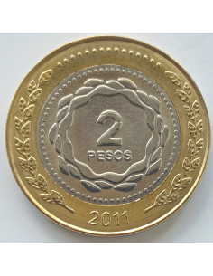 Awers monety Argentyna 2 Peso 2011