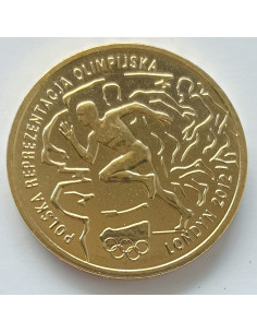 Awers monety 2 zł 2012 Polska Reprezentacja Olimpijska Londyn 2012