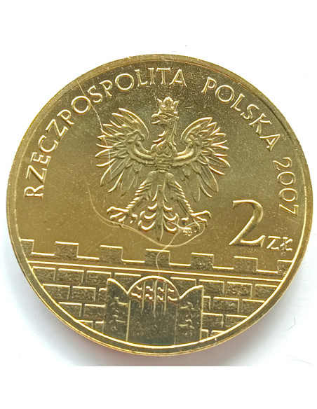 Rewers monety 2 zł 2007 Stargard Szczeciński – woj. zachodniopomorskie