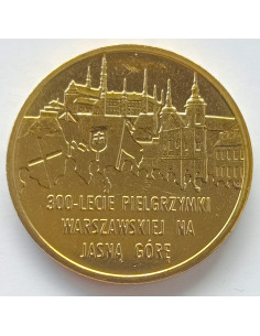 Awers monety 2 zł 2011 300lecie Pielgrzymki Warszawskiej na Jasną Górę