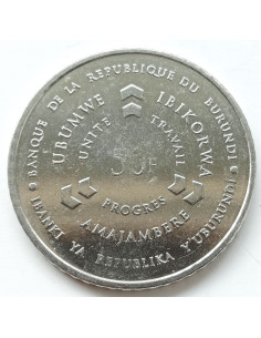 Awers monety Burundi 50 Franków 2011 2