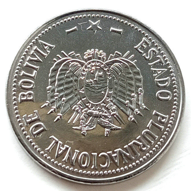 Rewers monety Boliwia 20 Centavo 2012