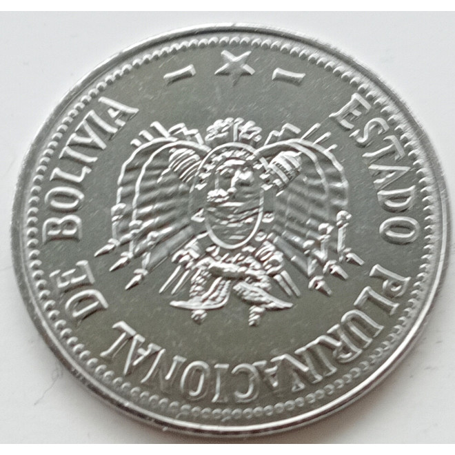 Rewers monety Boliwia 50 Centavo 2012