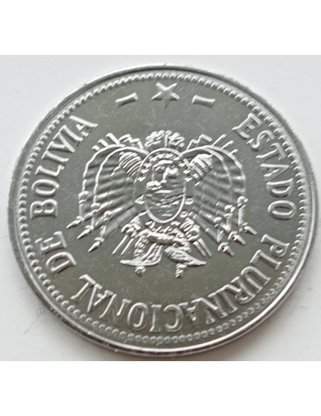 Rewers monety Boliwia 50 Centavo 2012