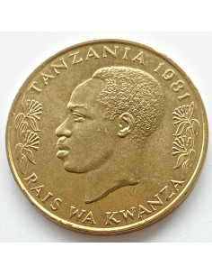 Awers monety Tanzania 20 Senti 1981 2