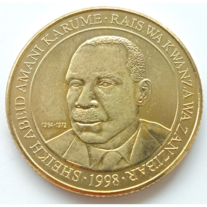 Rewers monety Tanzania 200 Shilingi 1998 Lwy