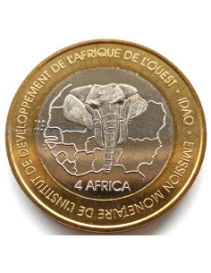 Awers monety Togo 6 000 Franków 2003 2