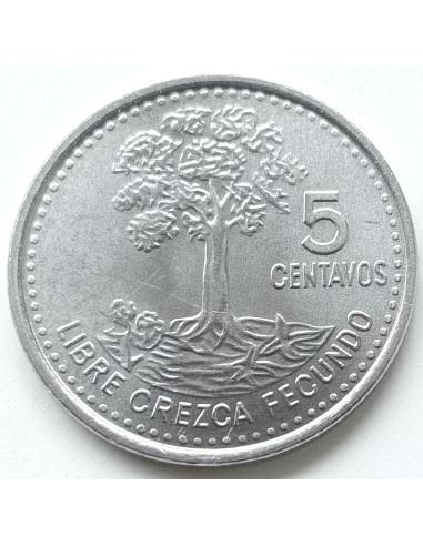 Awers monety Gwatemala 5 Centavo 2010