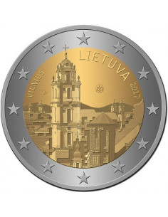 Awers monety Litwa 2 euro 2017 Wilno