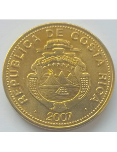 Awers monety Kostaryka 25 Colon 2007 magnetyczna 2