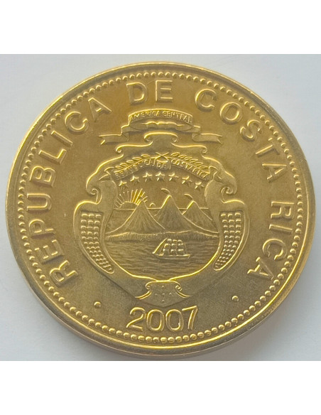 Rewers monety Kostaryka 25 Colon 2007 magnetyczna
