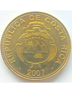 Awers monety Kostaryka 50 Colon 2007 magnetyczna 2