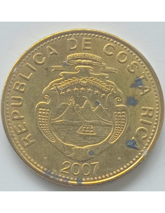 Awers monety Kostaryka 100 Colon 2007 magnetyczna 2