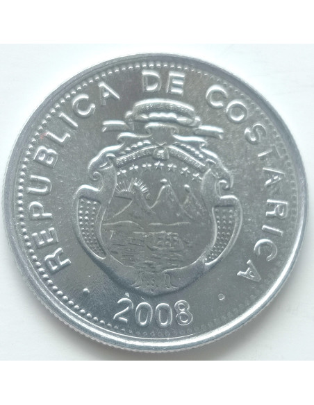 Rewers monety Kostaryka 10 Colon 2008