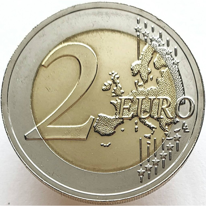 Rewers monety Litwa 2 euro 2016 Kultura bałtycka