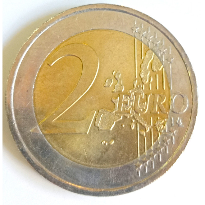 Rewers monety Monako 2 euro 2002 Książę Rainer III