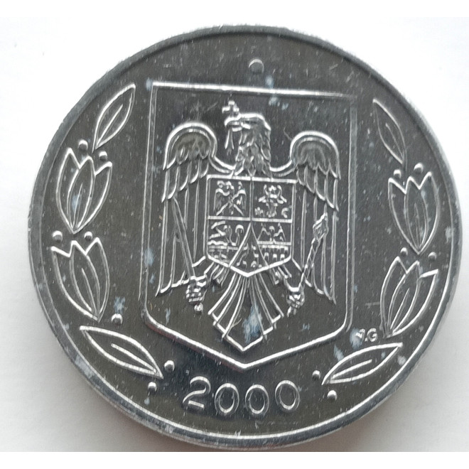 Rewers monety Rumunia 500 lei 2000