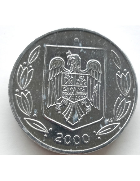 Rewers monety Rumunia 500 lei 2000