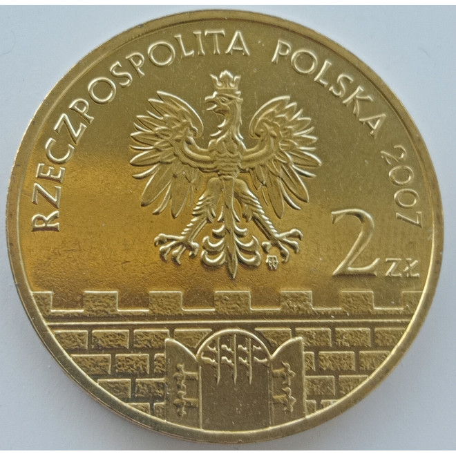 Rewers monety 2 zł 2007 Świdnica – woj. dolnośląskie