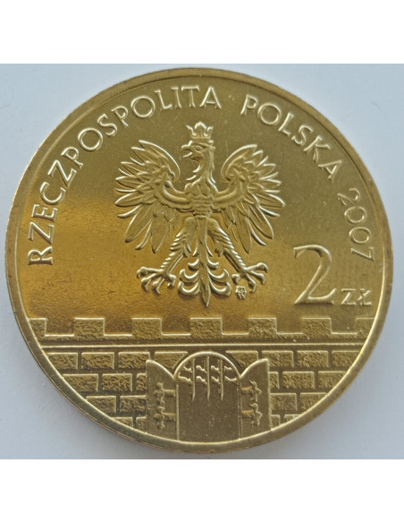 Rewers monety 2 zł 2007 Świdnica – woj. dolnośląskie