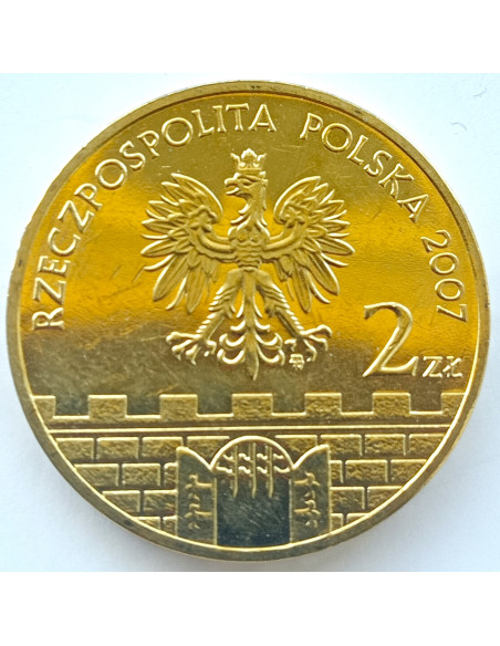 Rewers monety 2 zł 2007 Tarnów – woj. małopolskie