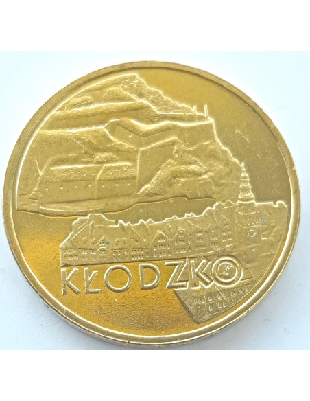 Awers monety 2 zł 2007 Kłodzko – woj. dolnośląskie