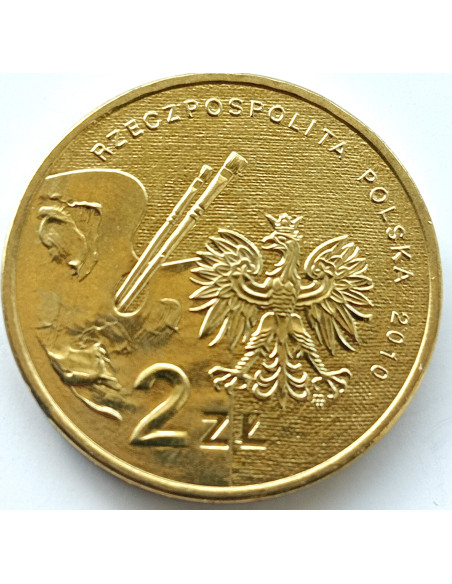 Rewers monety 2 zł 2010 Polscy malarze XIX/XX wieku – Artur Grottger