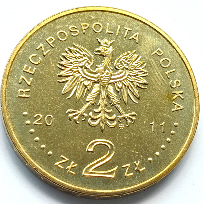 Rewers monety 2 zł 2011 30. rocznica powstania NZSMM