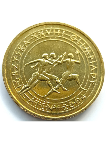 Awers monety 2 zł 2004 Igrzyska XXVIII Olimpiady – Ateny 2004