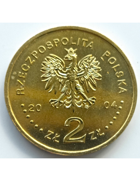 Rewers monety 2 zł 2004 Igrzyska XXVIII Olimpiady – Ateny 2004