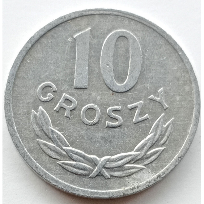 Rewers monety 10 Groszy 1978