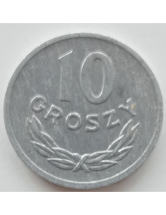 Awers monety 10 Groszy 1975 2