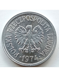Awers monety 10 Groszy 1974
