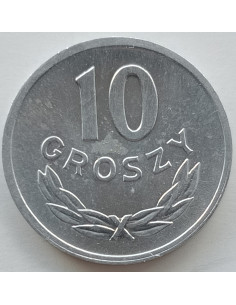 Awers monety 10 Groszy 1980 2