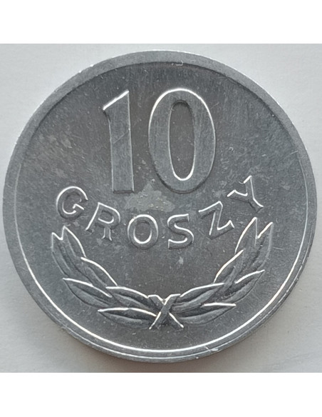 Rewers monety 10 Groszy 1980