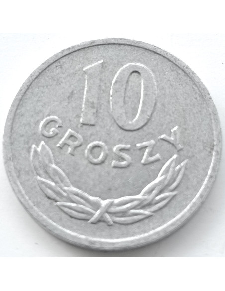 Rewers monety 10 Groszy 1968